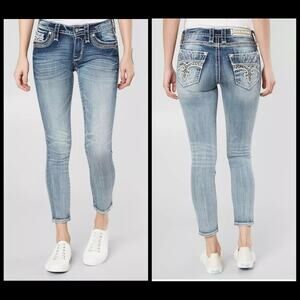 Rock Revival Women's Darcey Mid-rise Ankle Skinny Jeans 31x25.5